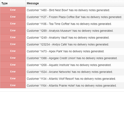 Auto-validated invoices - bakery management system