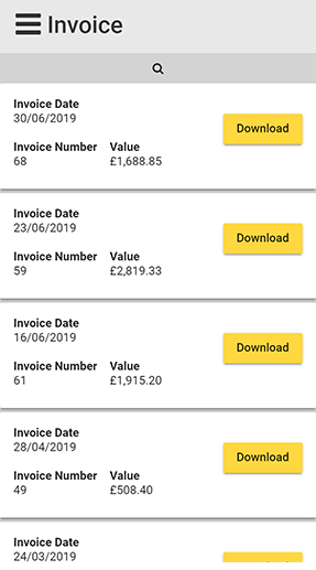 Weekly invoicing made easy with our software for a bakery