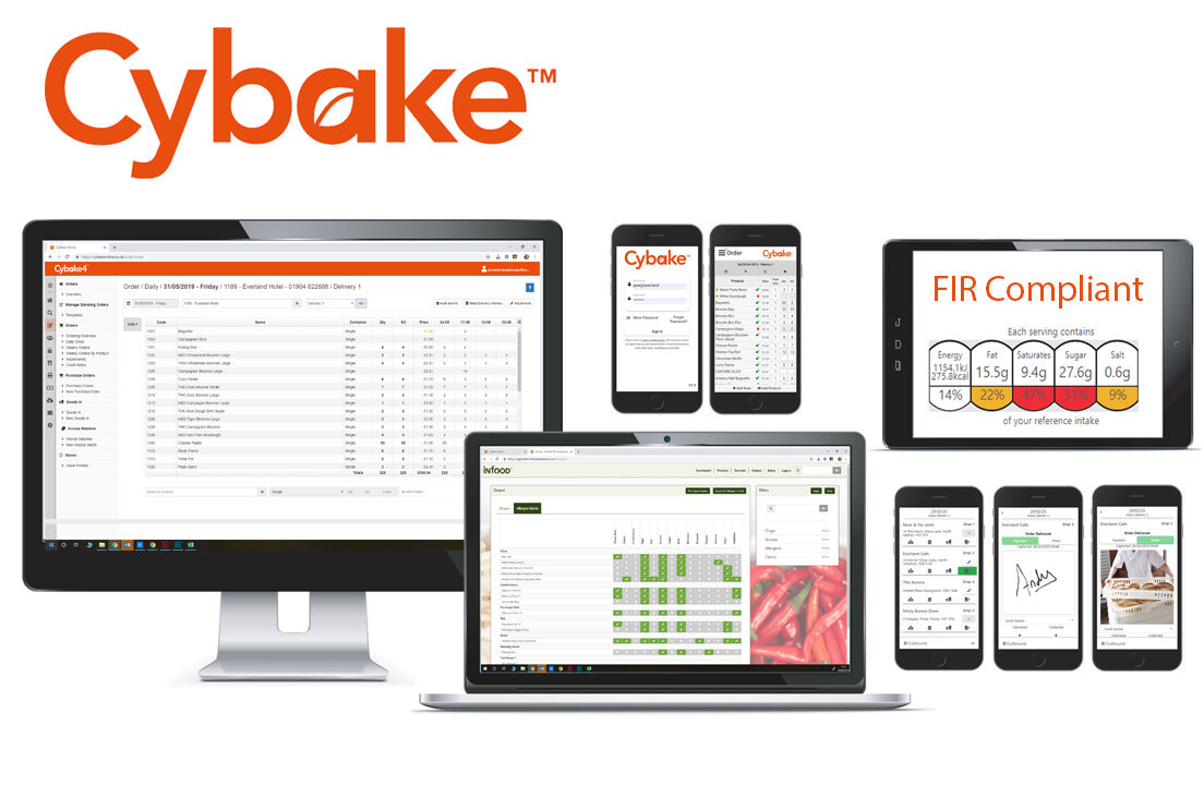 Shows Cybake bakery software family