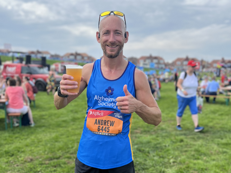 Bakery software expert Andrew Throup after Great North Run