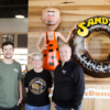 Photo of Sandy’s Donuts’ Jeff Ostlund, Joan Wilson and Kent Flagtwet