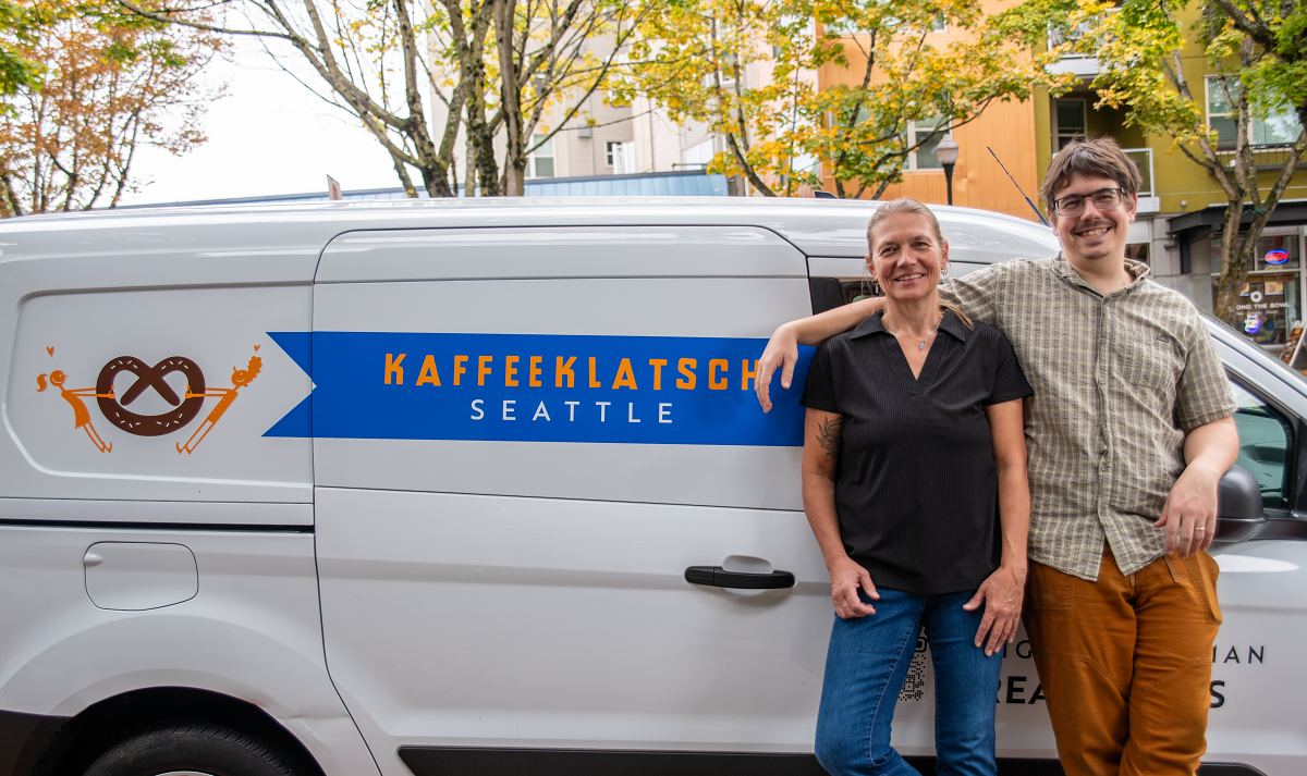 Kaffeeklatsch Seattle owners Justus Jessen and Annette Heide-Jessen