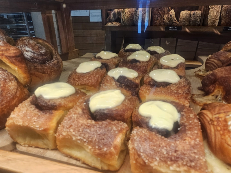 Photo of buns on display at Summer Kitchen Bakery