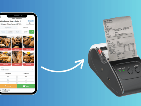 Mobile invoice printing with Cybake