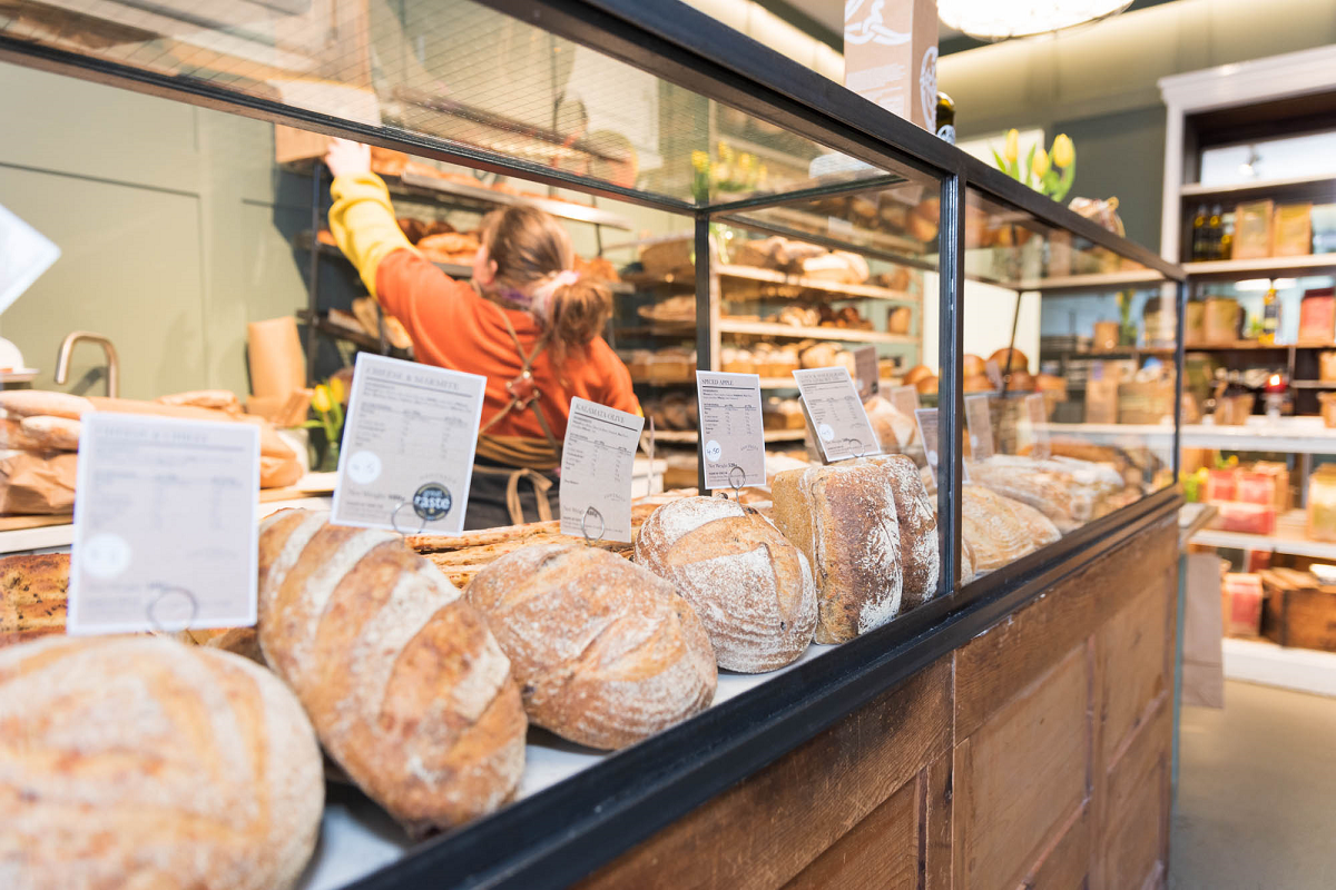 Photo of Cybake ERP user Lovingly Artisan's bakery store being restocked