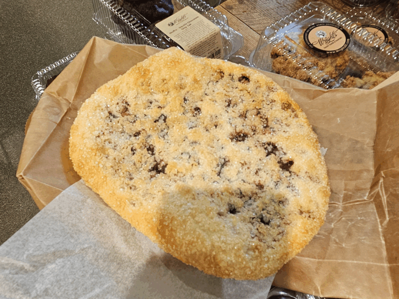 Photo of a Wright’s Dairy Farm & Bakery Eccles cake