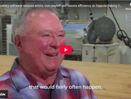 Screenshot of YouTube video featuring Charles Alpers of Zeppole Baking Company