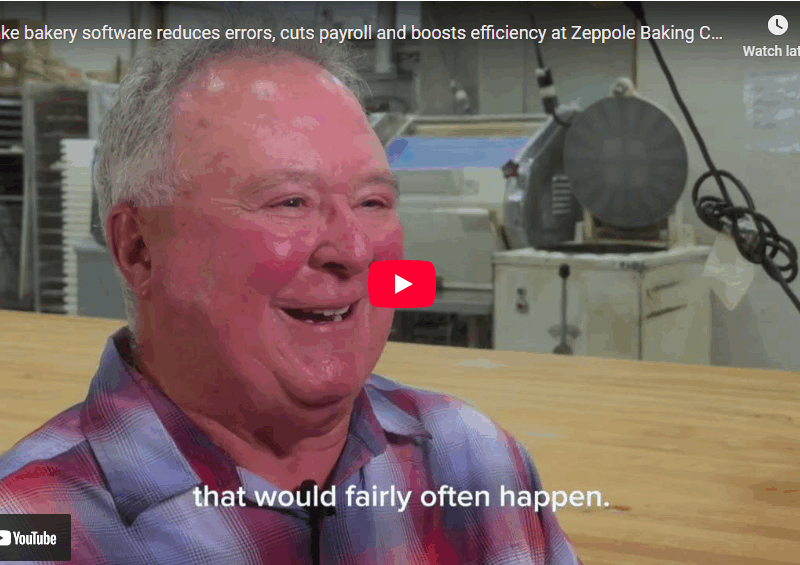 Screenshot of YouTube video featuring Charles Alpers of Zeppole Baking Company