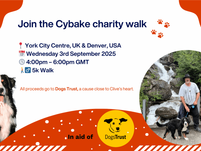 Cybake team to host memorial charity walk in honour of beloved colleague Clive Carlyon