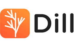 Cybake label integration partner Dill logo