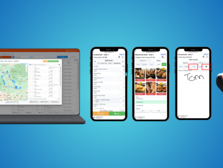 Cybake's driver delivery app screenshot
